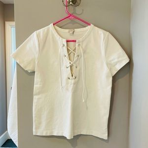 J.Crew Lace Up Blouse XS